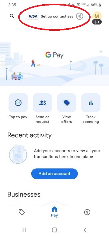 Google pay set up contactless